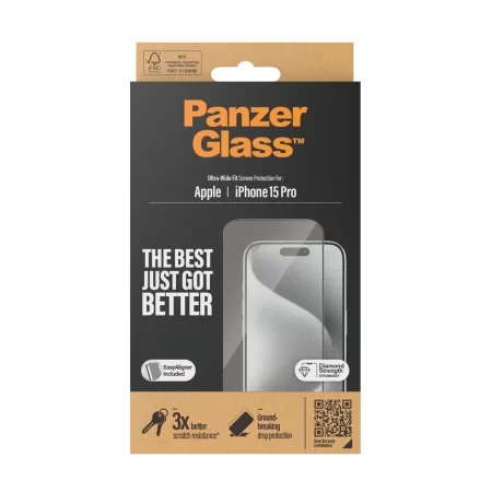 PanzerGlass® Screen Protector iPhone 15 Pro