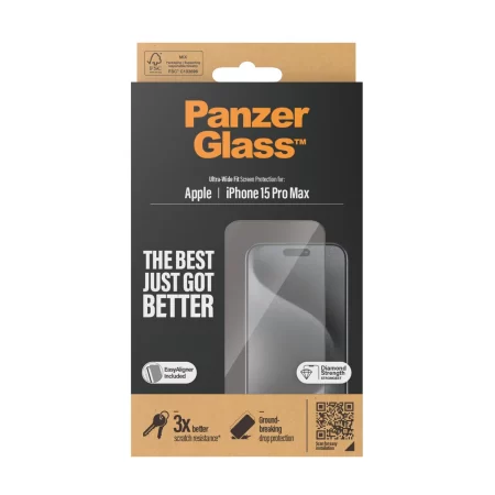 PanzerGlass® Screen Protector iPhone 15 Pro Max