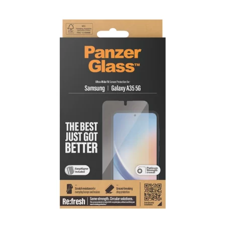 PanzerGlass® Screen Protector Samsung Galaxy A35 5G | Ultra-Wide Fit w. EasyAligner